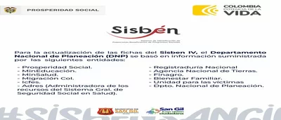 Actualización de las fichas del Sisbén IV