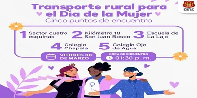Transporte rural para el Día de la Mujer