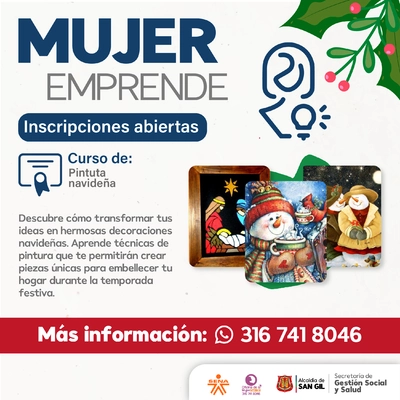 Curso de Pintura Navideña