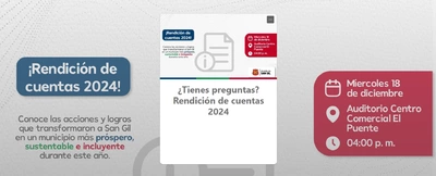 ¿Tienes preguntas? Rendición de cuentas 2024