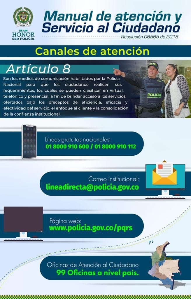 Manual De Atención Y Servicio Al Ciudadano Canales De Atención Policía Nacional 9152