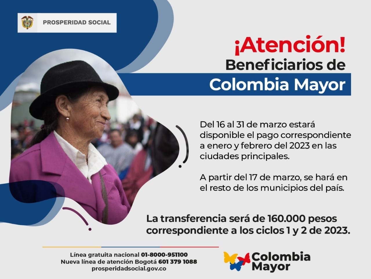 Atención beneficiarios de Colombia Mayor
